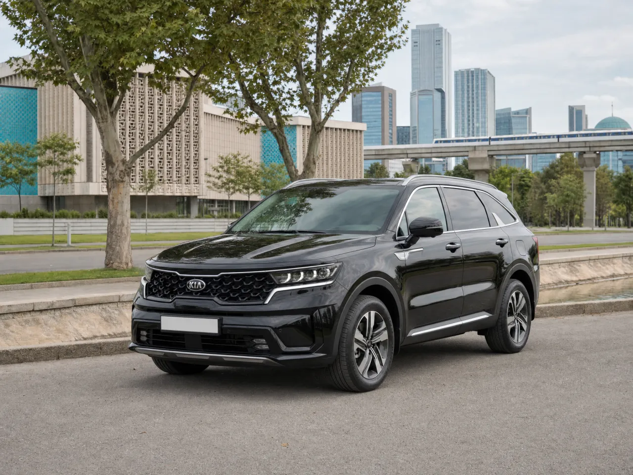 Kia Sorento — спереди